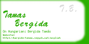 tamas bergida business card