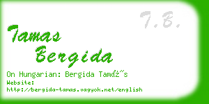 tamas bergida business card